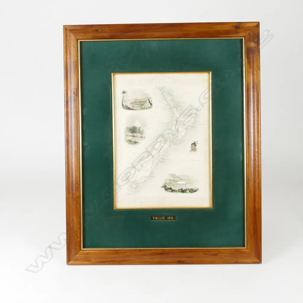 John Tallis steel engraved map of New Zealand Image 1++