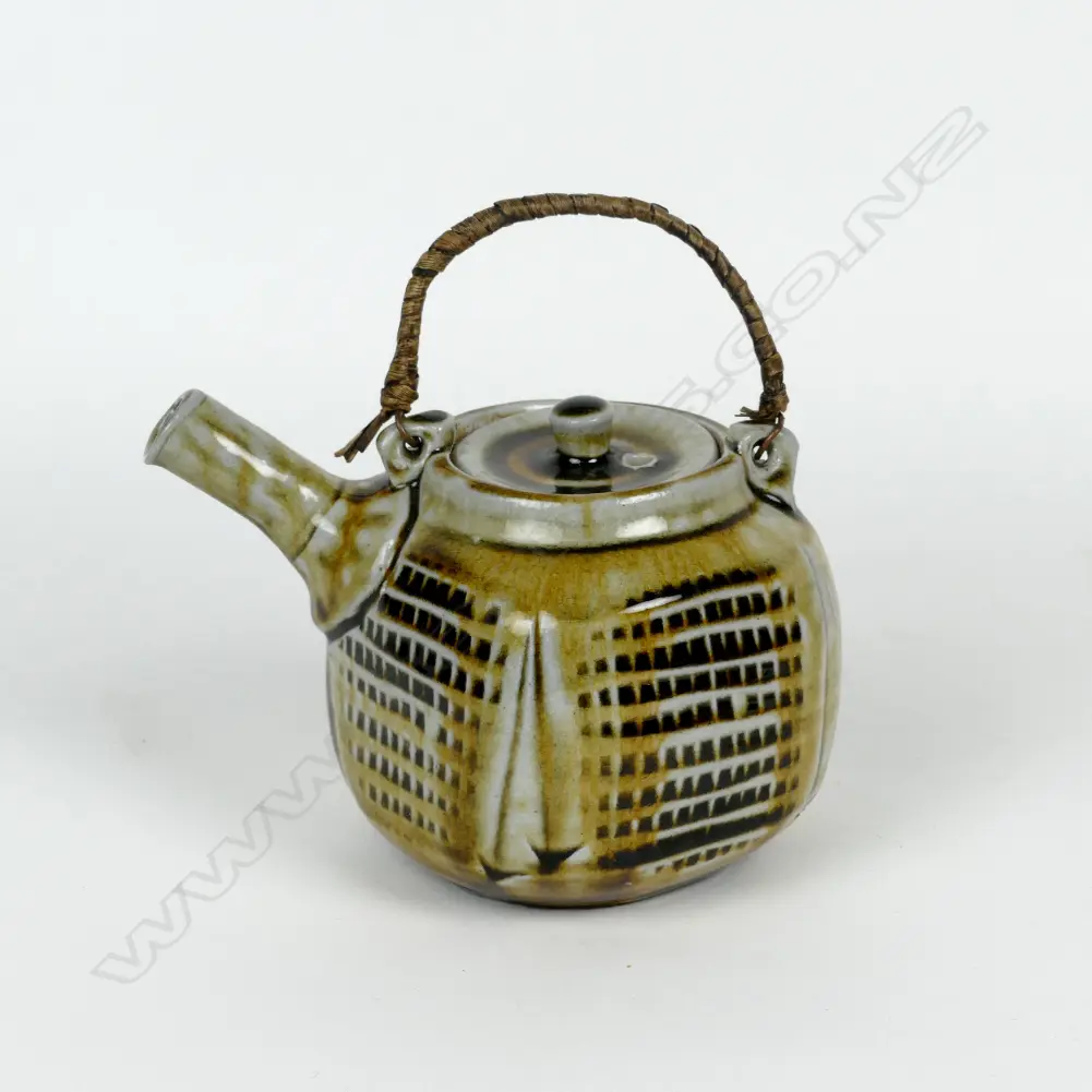 A Chester Nealie cube form teapot Image 1++
