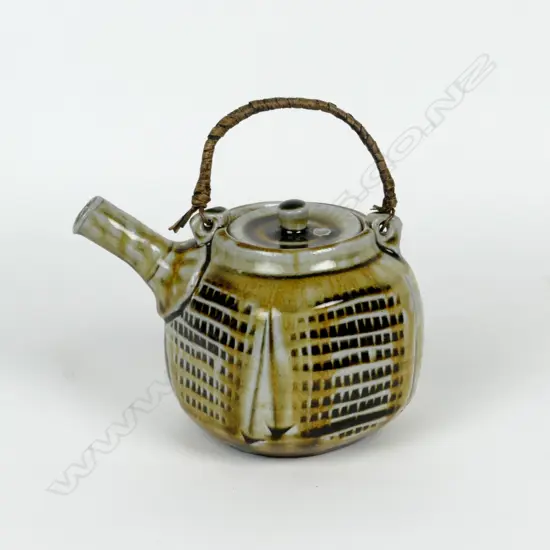 A Chester Nealie cube form teapot