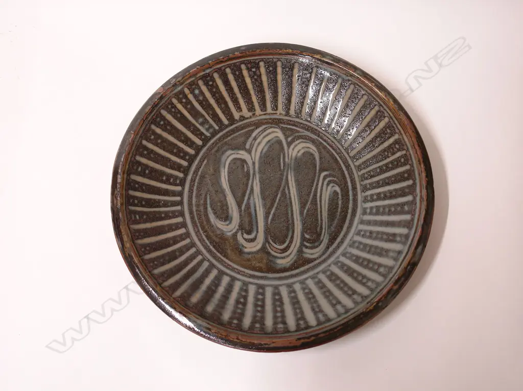 A Wenford Bridge studio pottery dish by Danlami Aliyu Image 1++