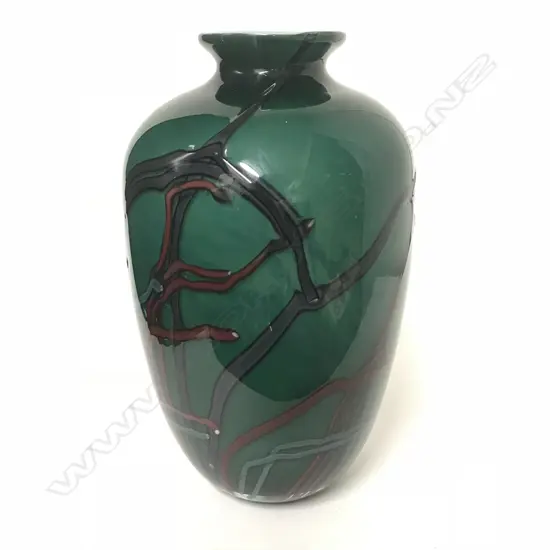 An early Ann Robinson handblown glass vase
