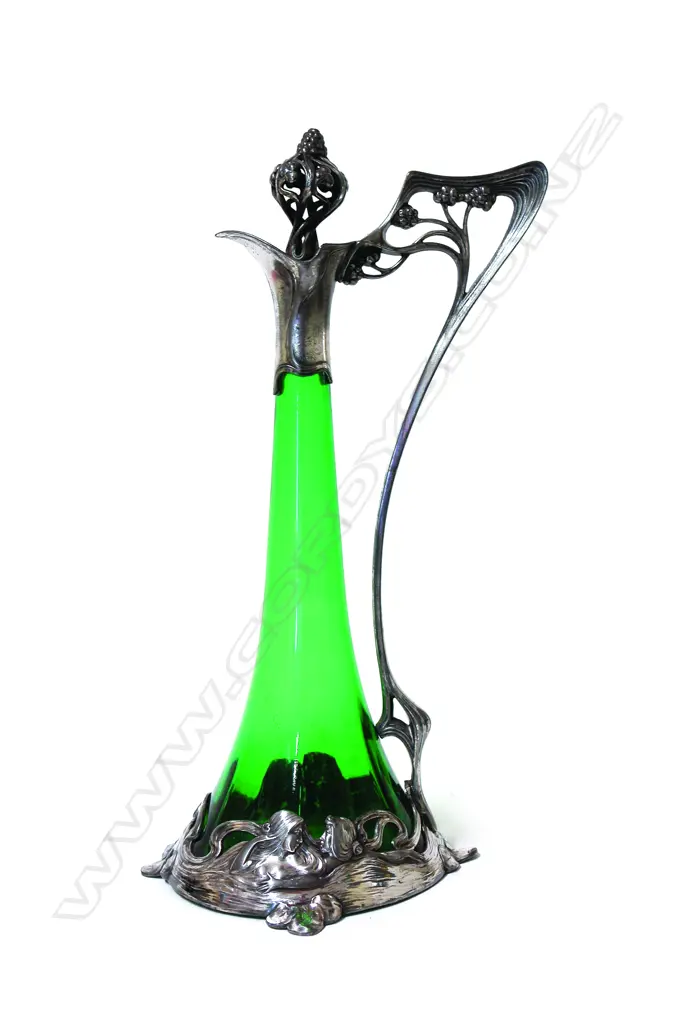 A good WMF Art Nouveau tall claret jug Image 1++
