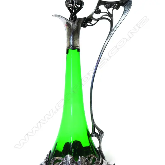 A good WMF Art Nouveau tall claret jug