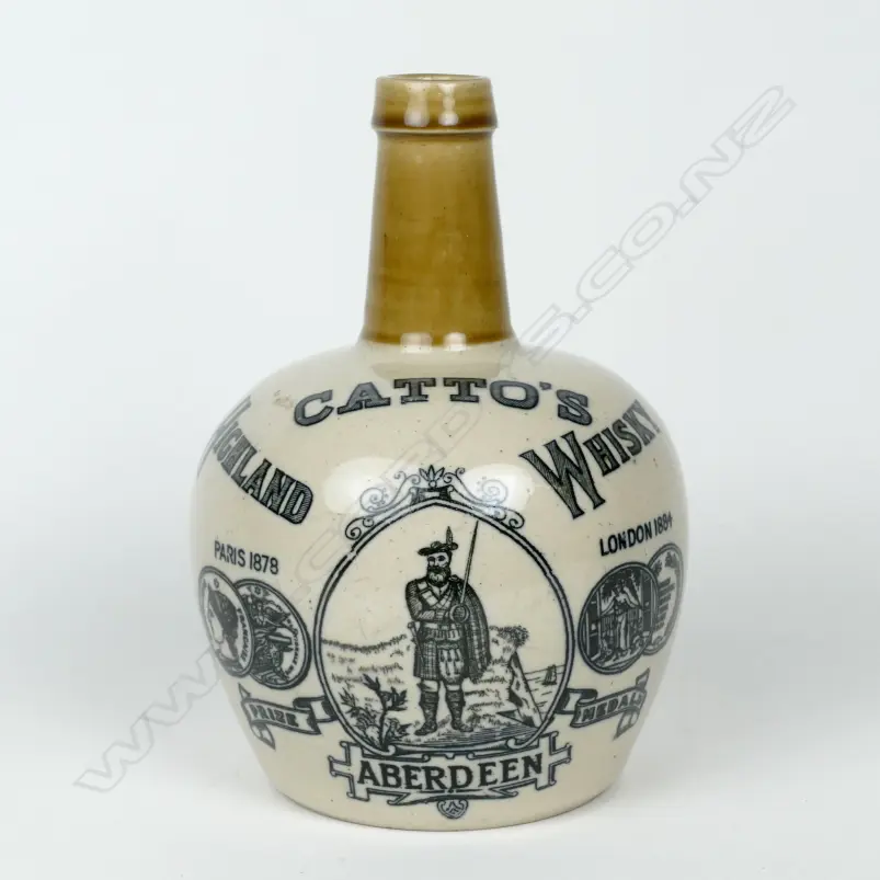 A Catto's Highland Whisky stoneware bottle Image 1++