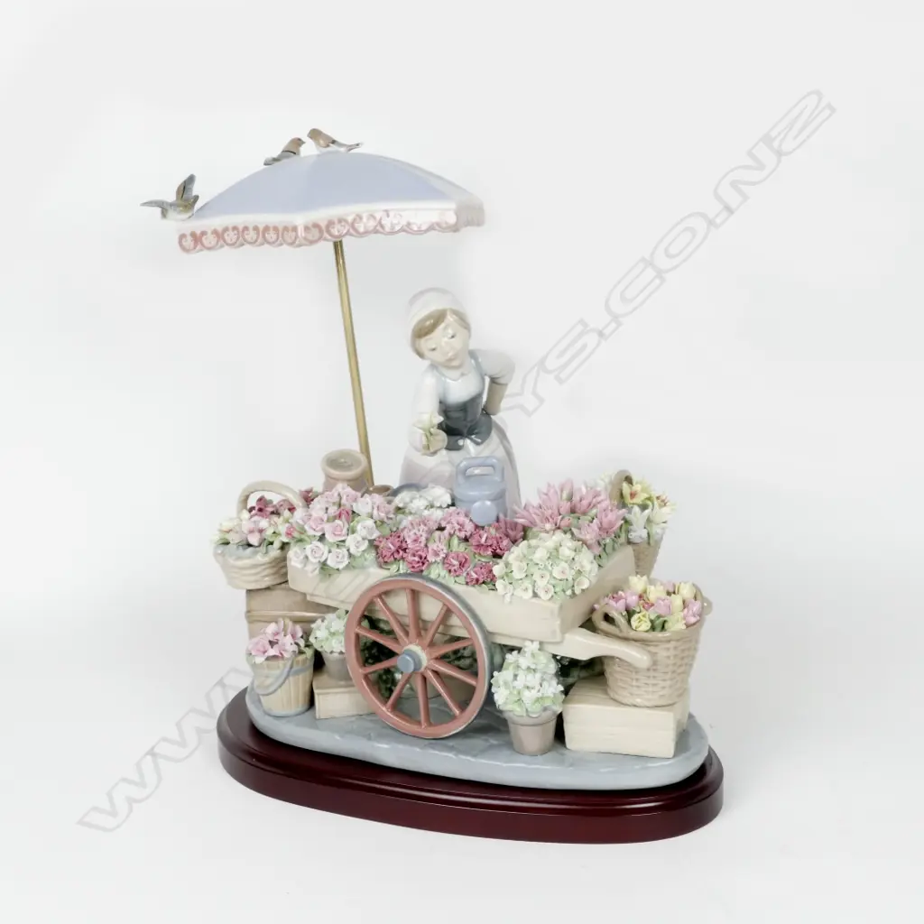 A large Lladro 'Flowers of the Season' porcelain figure group Image 1++