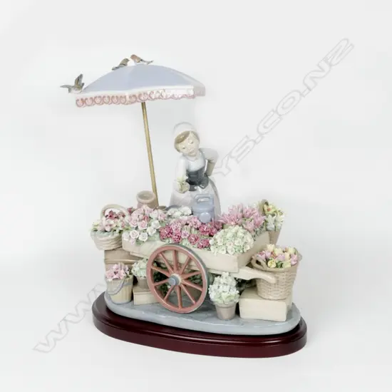 A large Lladro 'Flowers of the Season' porcelain figure group