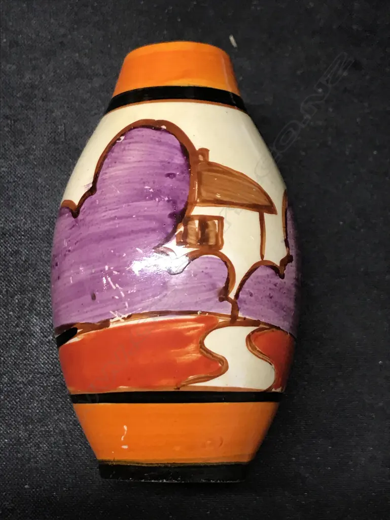 A small Clarice Cliff traveller's sample vase Image 1++