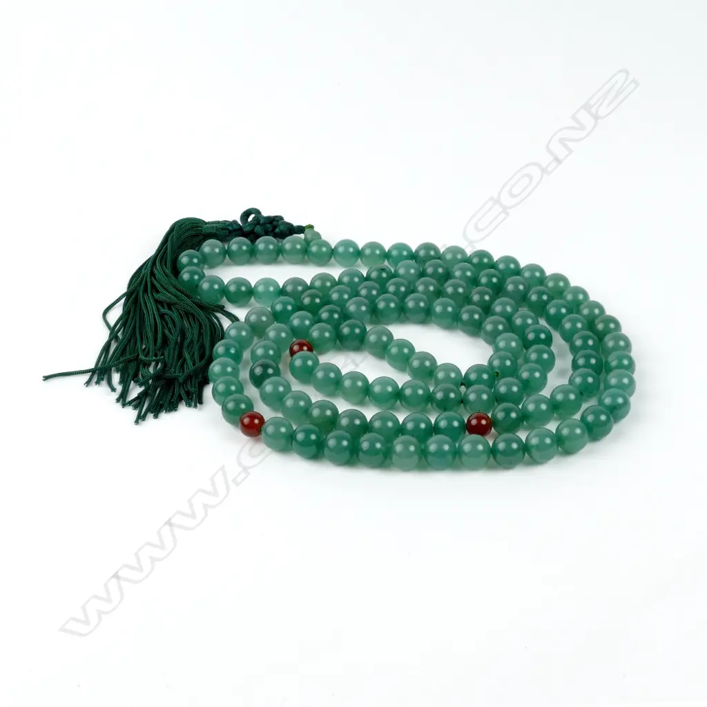 A jade bead necklace Image 1++