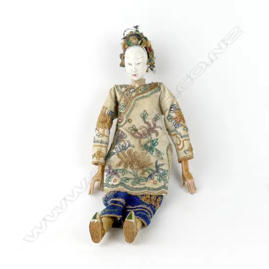 An old Chinese costume doll