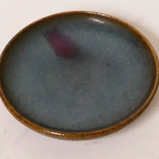 A small Chinese Jun glazed dish