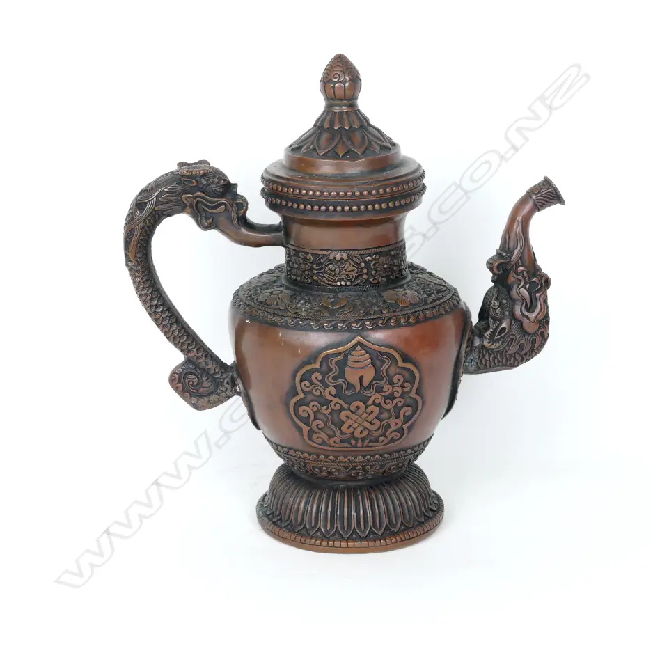 A Sino-Tibetan copper teapot Image 1++
