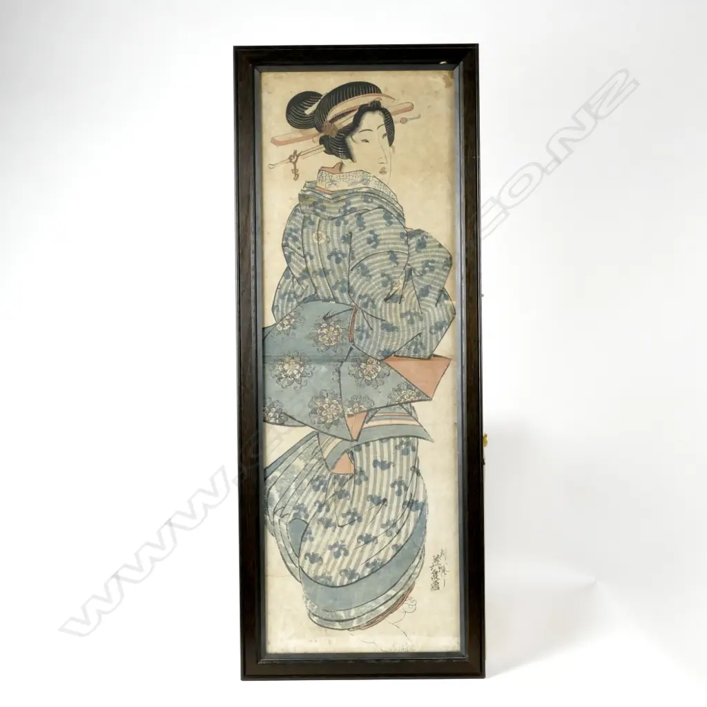 A Japanese woodblock print by Keisai Eisen (1790-1848) Image 1++