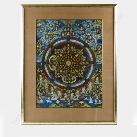A Tibetan thangka