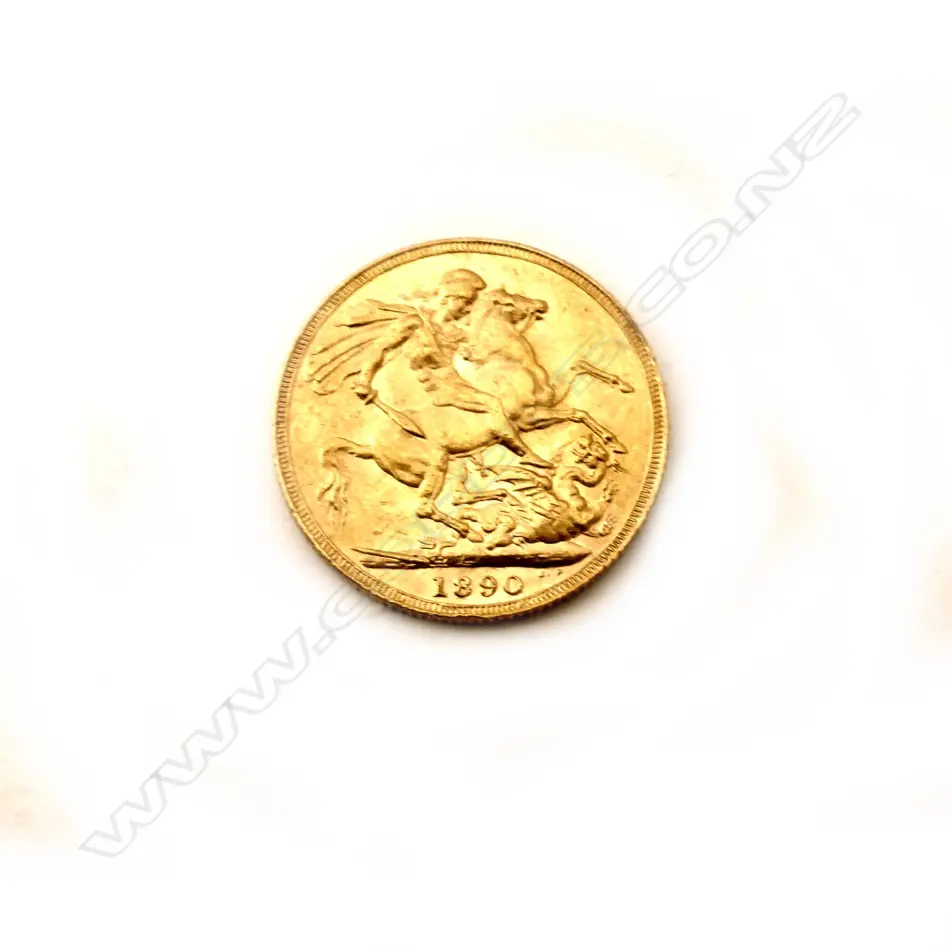 GOLD SOVEREIGN 1890 (434) Image 1++