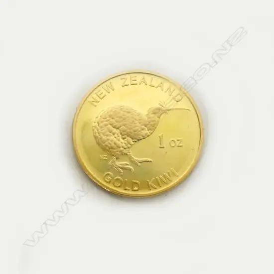 A 'Gold Kiwi' 1oz pure gold coin
