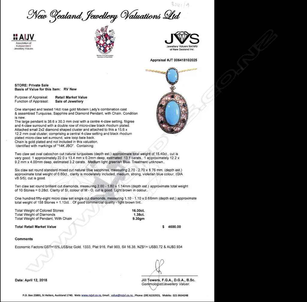 A delicate Edwardian inspired turquoise Image 1++