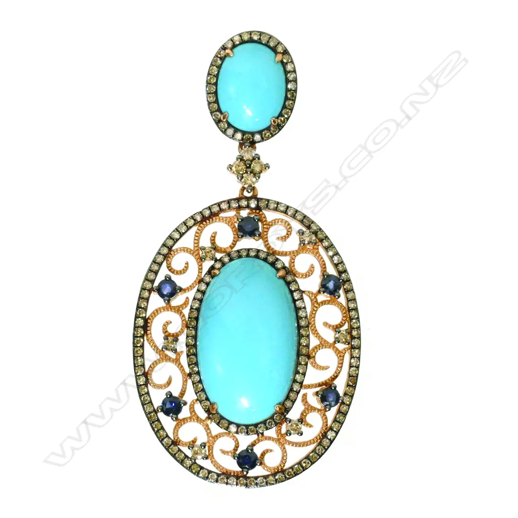 A delicate Edwardian inspired turquoise Image 1++