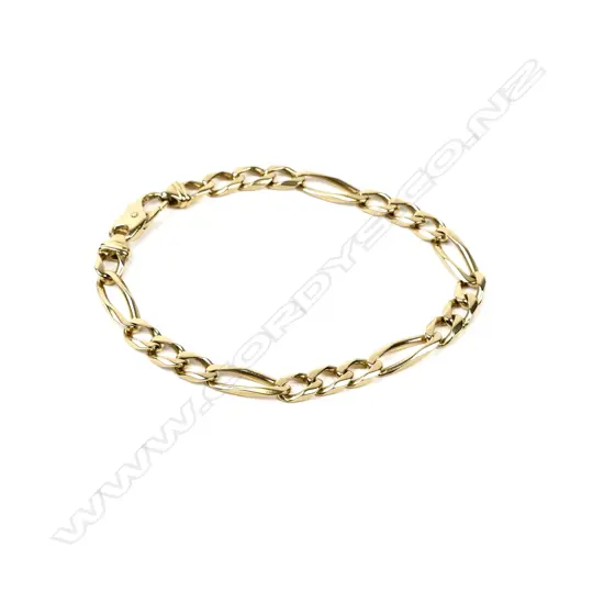 An 18ct. gold chain bracelet