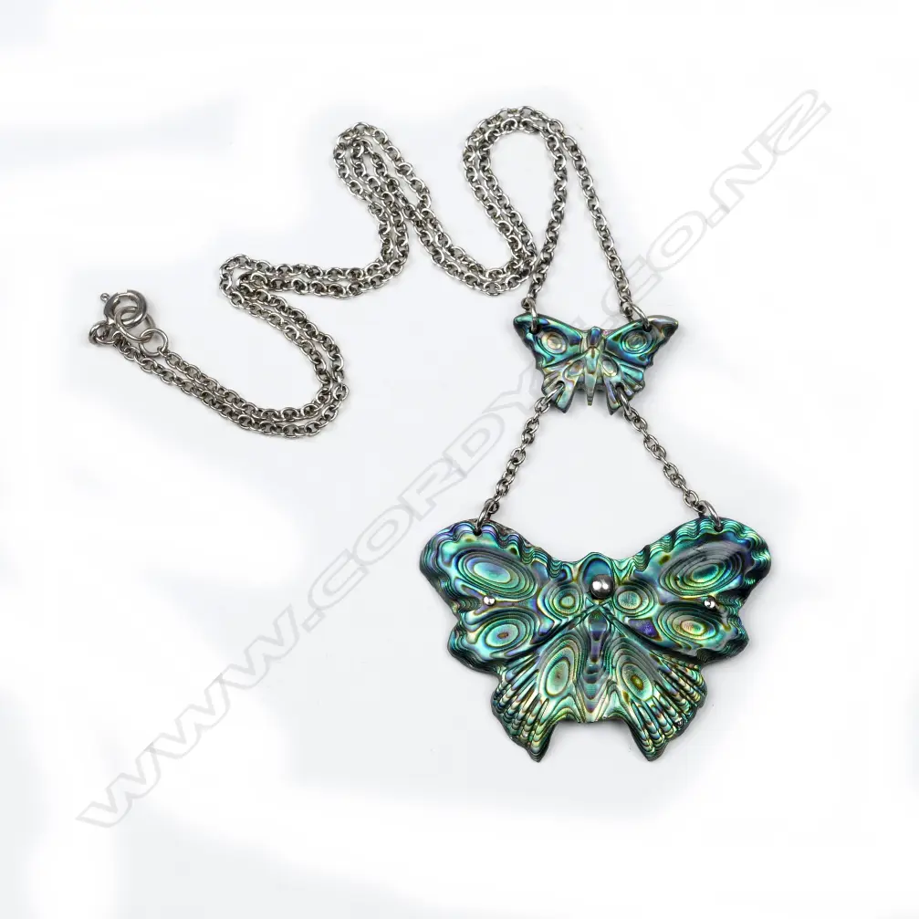 A Tony Buller silver and paua necklace Image 1++