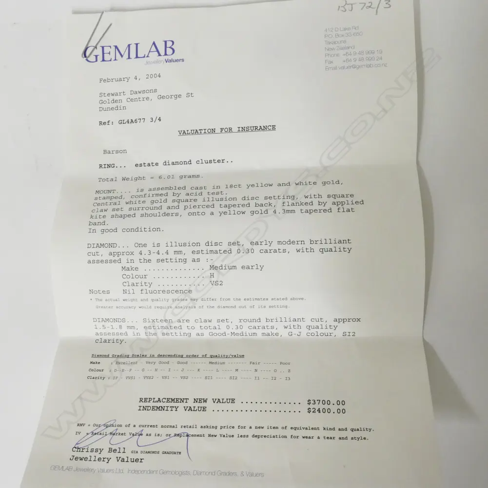 An 18ct. gold and diamond cluster ring Image 1++