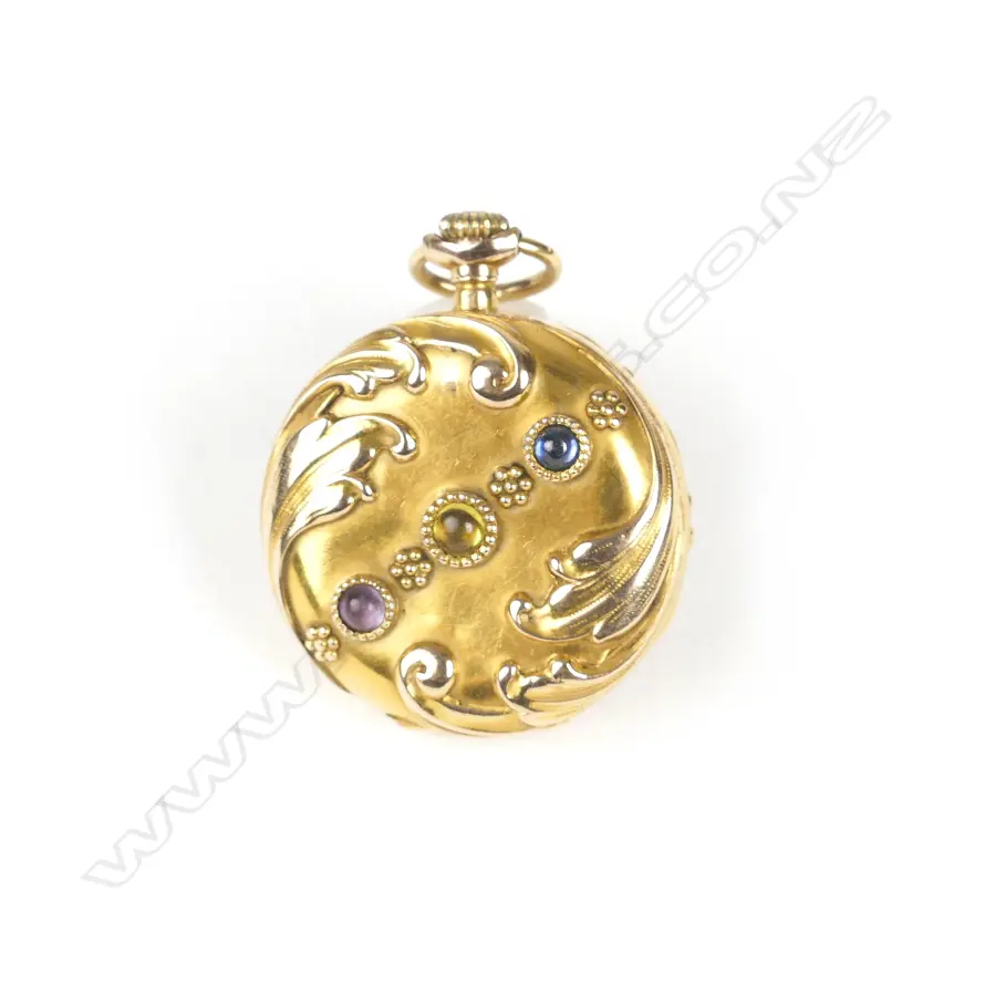 A lady's 14ct. gold fob watch Image 1++