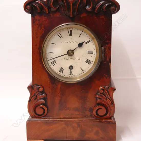 A William IV mahogany cased bracket clock