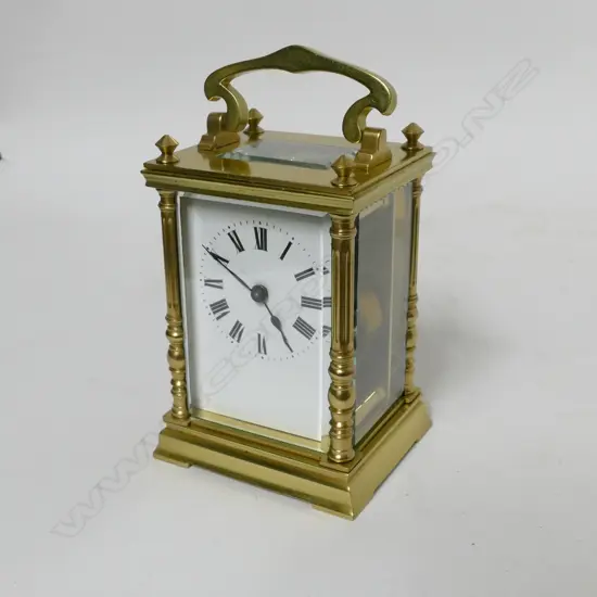 A French brass cased carriage clock by Duverdrey & Bloquel