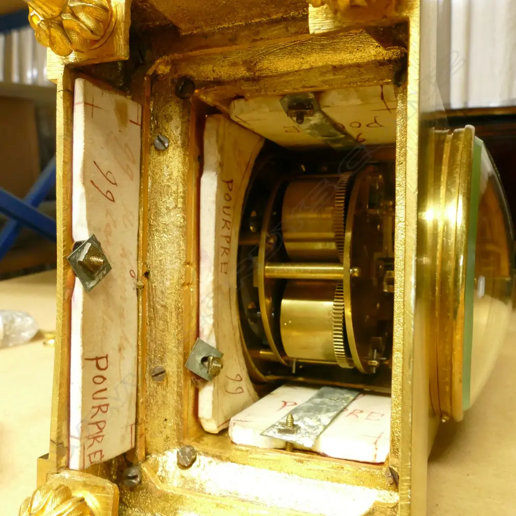 A French 19thC ormolu and polished bronze cased mantel clock Image 1++