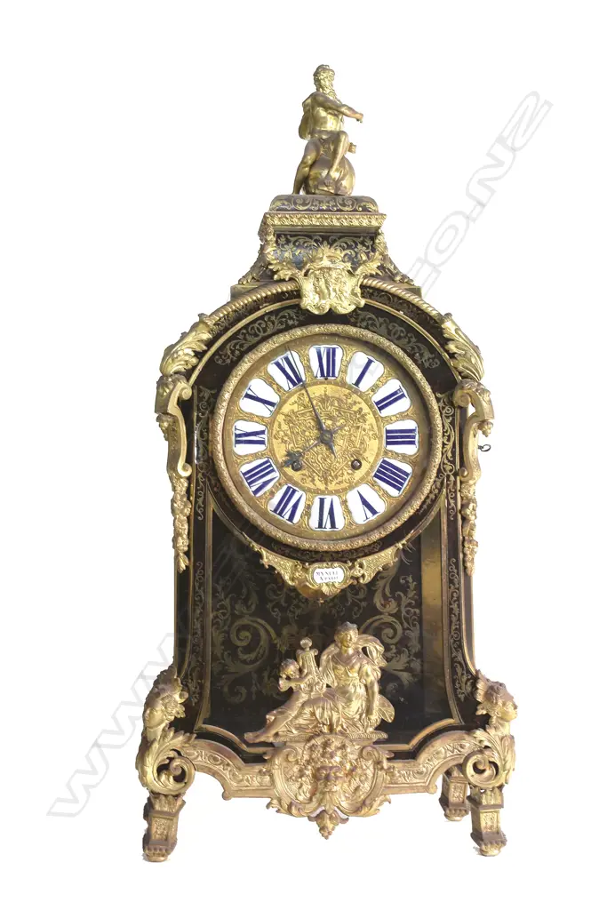 An 18thC French Boulle large bracket clock Image 1++