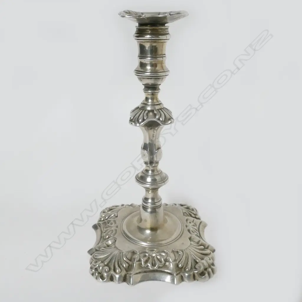 A George II silver taperstick by John Cafe Image 1++