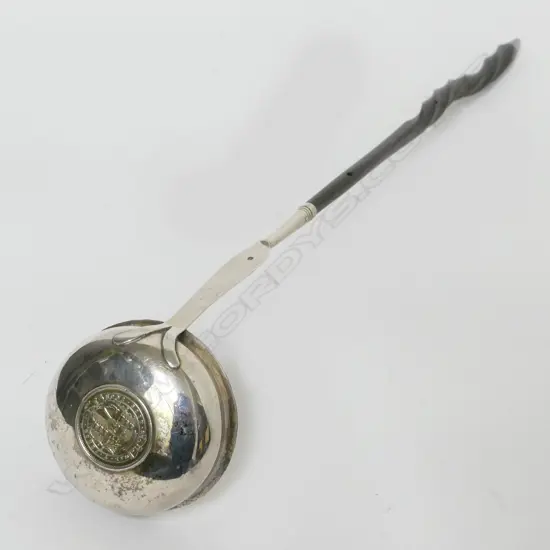 A Georgian silver toddy ladle