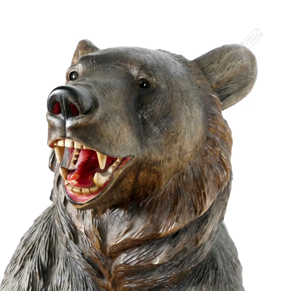 A Black Forest carved bear stick stand Image 1++