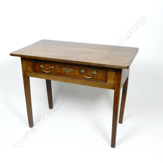 A Georgian country oak side table