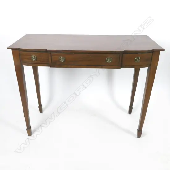 A Victorian flame mahogany side table