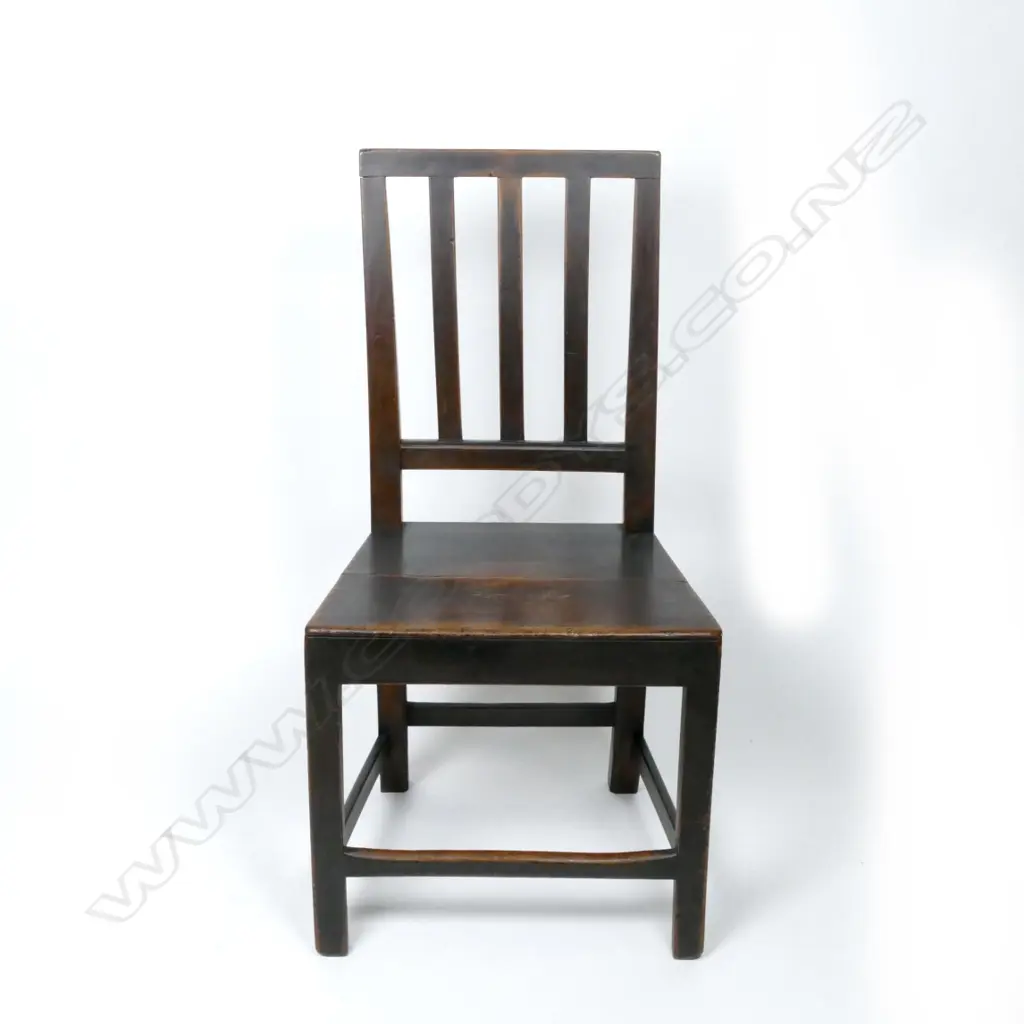A late Georgian elm and ash side chair Image 1++