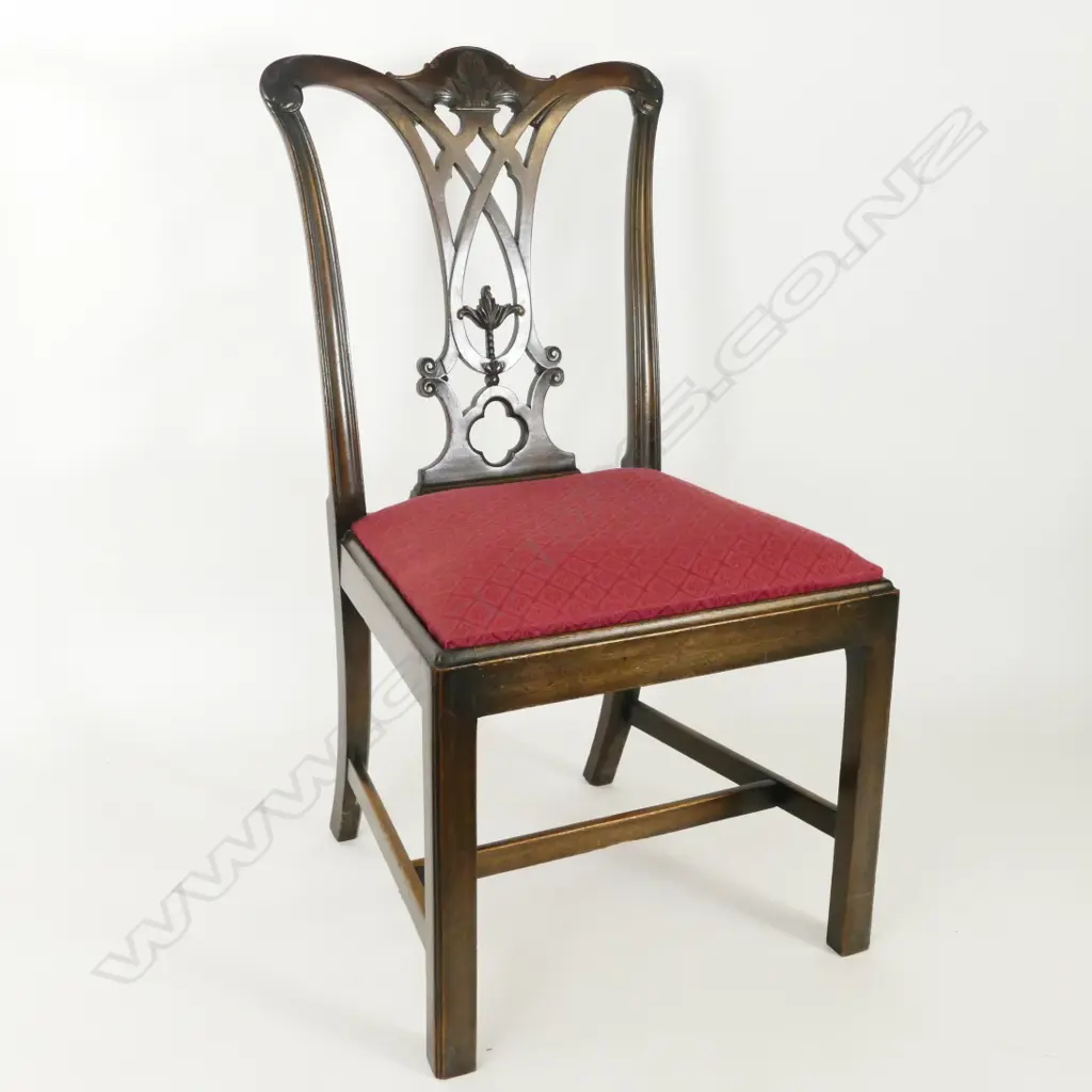 A c.1900 quality Chippendale style dining chair Image 1++