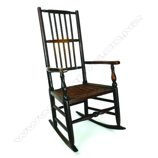 A 19thC Cotswold ash and elm rocking chair