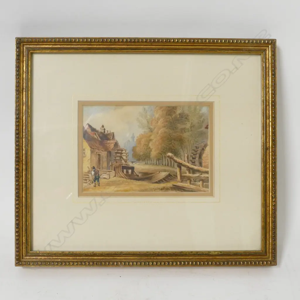 Four 19thC European watercolours Image 1++