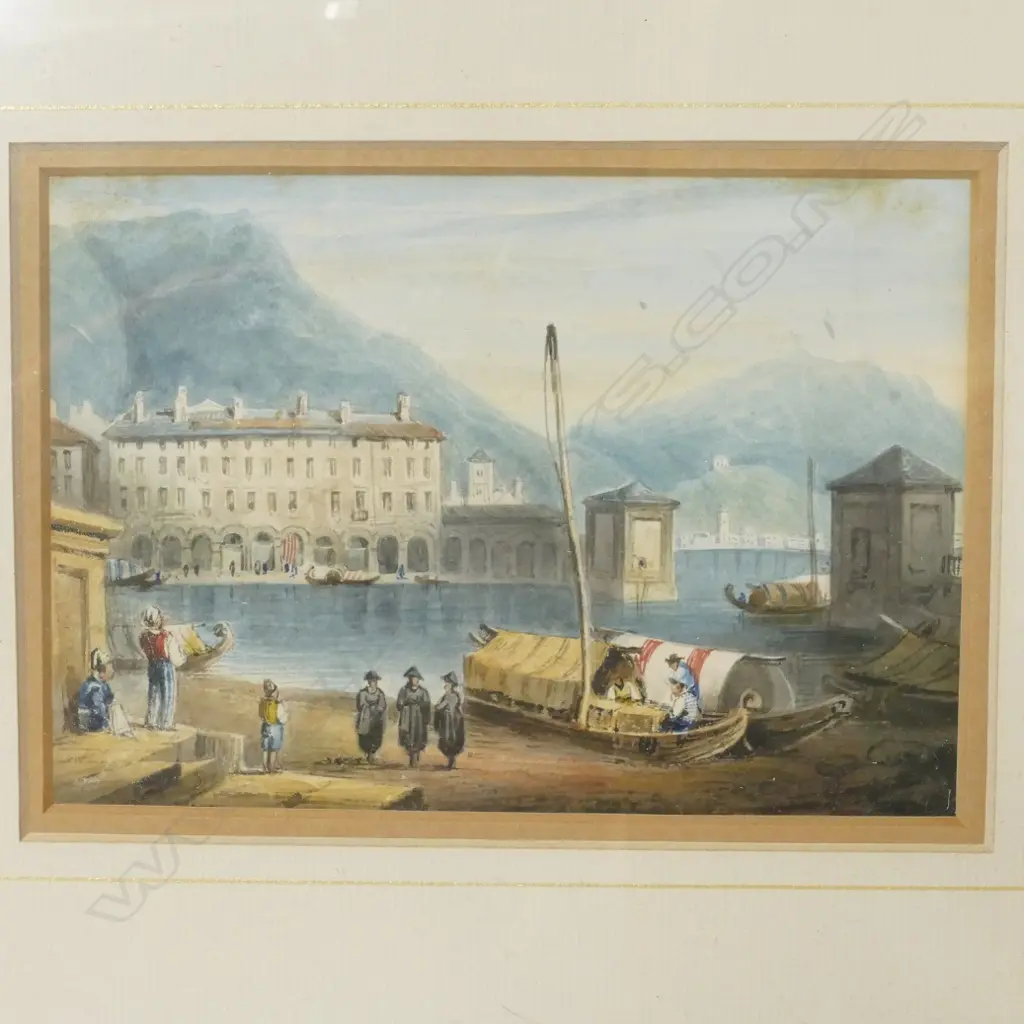 Four 19thC European watercolours Image 1++