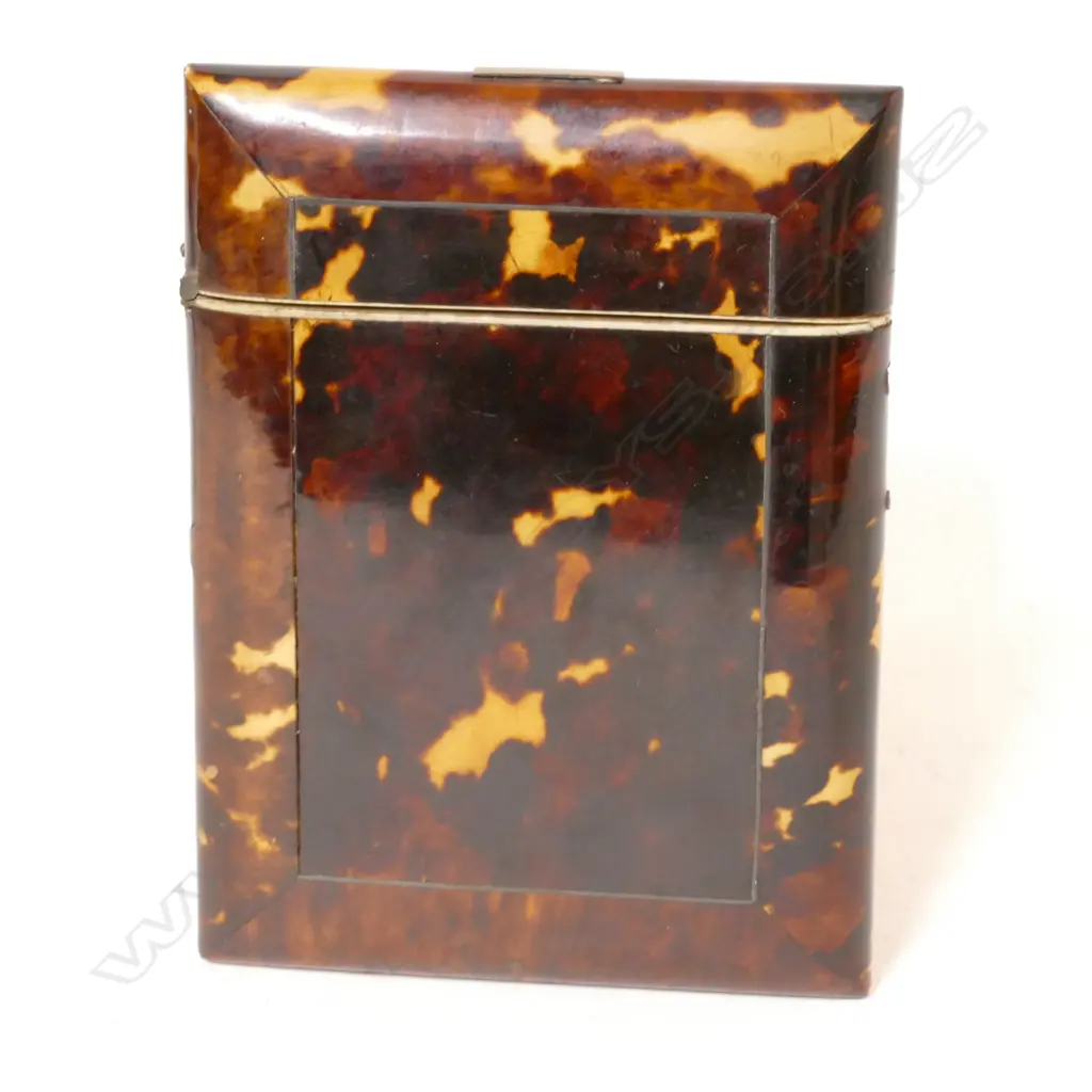 A 19thC tortoiseshell visiting card case Image 1++