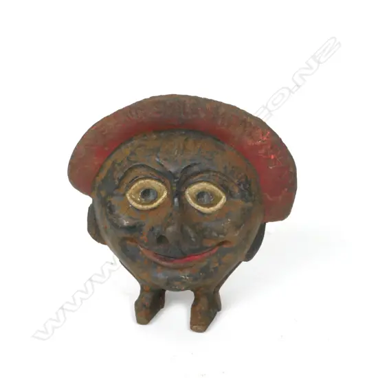 A vintage cast iron money box