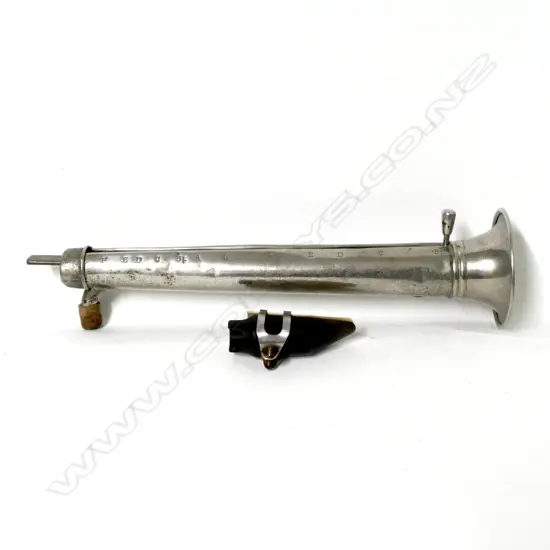 An old unusual silver plated Swanee slide saxophone