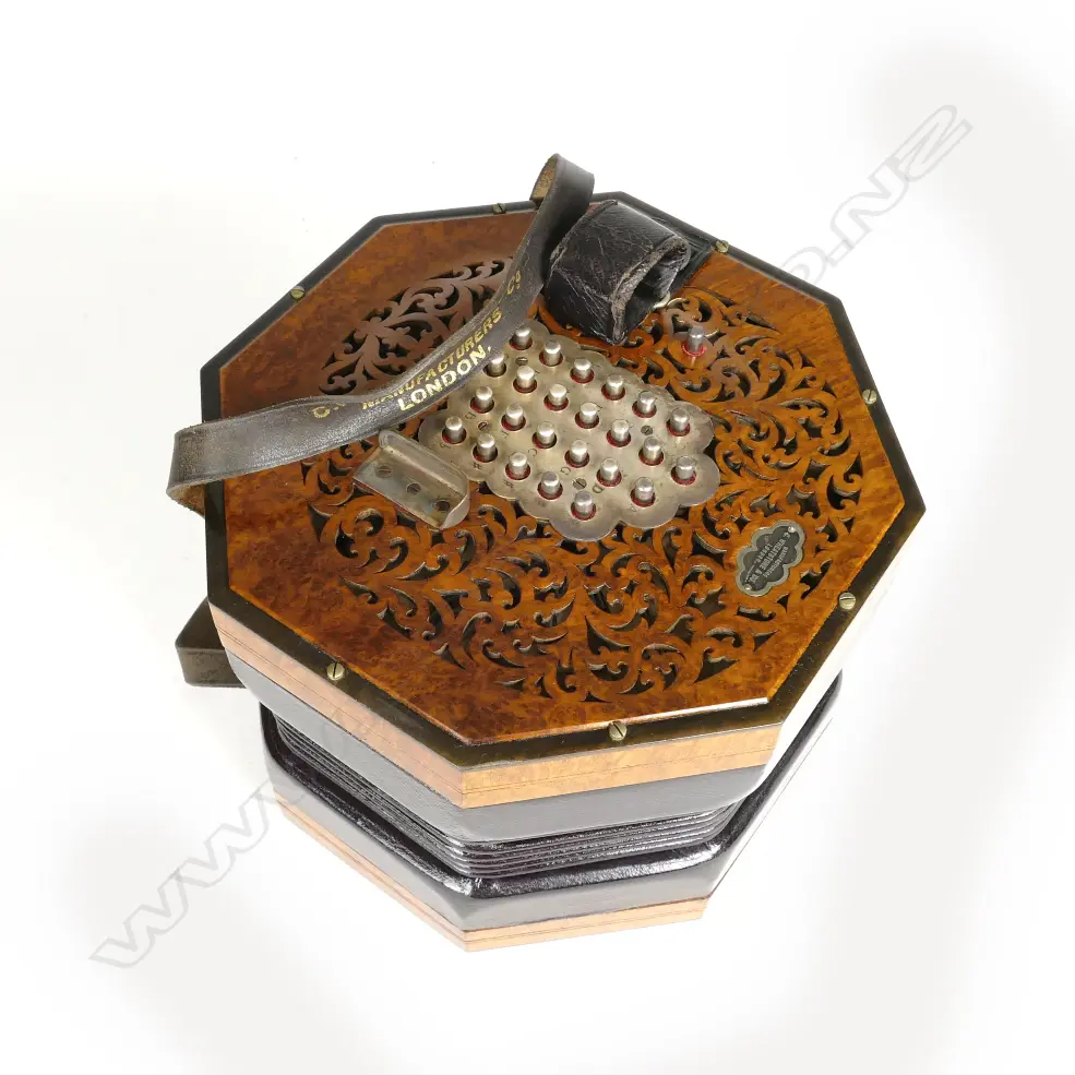 A vintage walnut concertina Image 1++