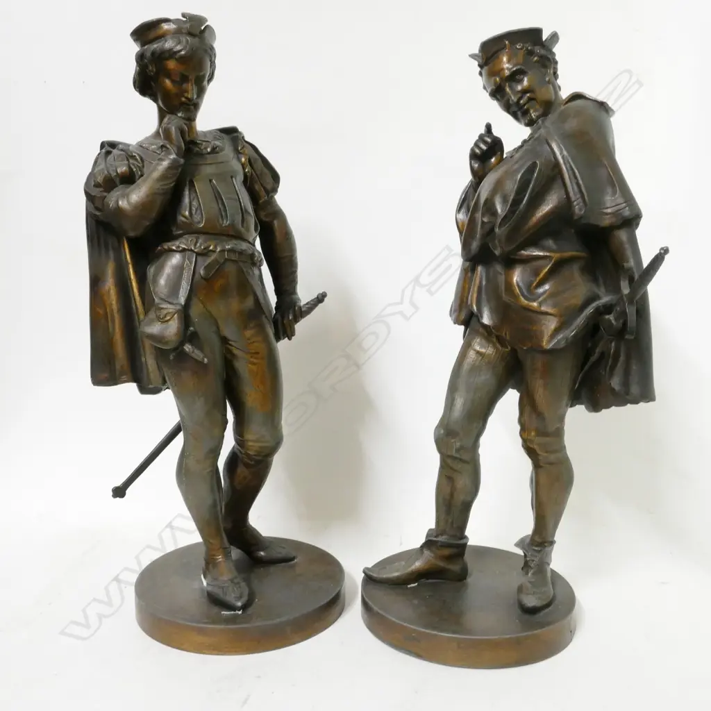 A pair of spelter statuettes Image 1++