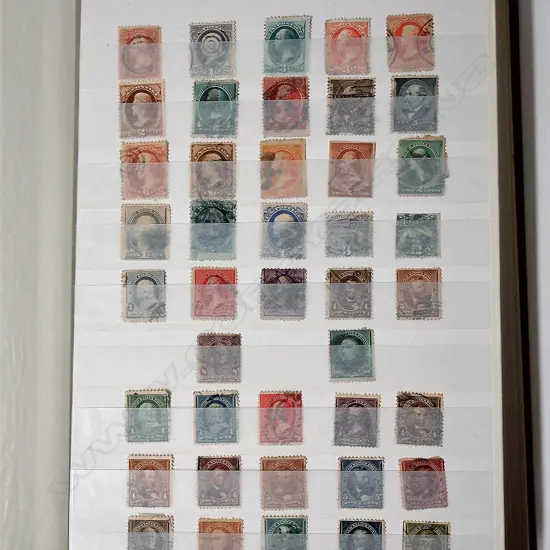 A large United States stamp collection