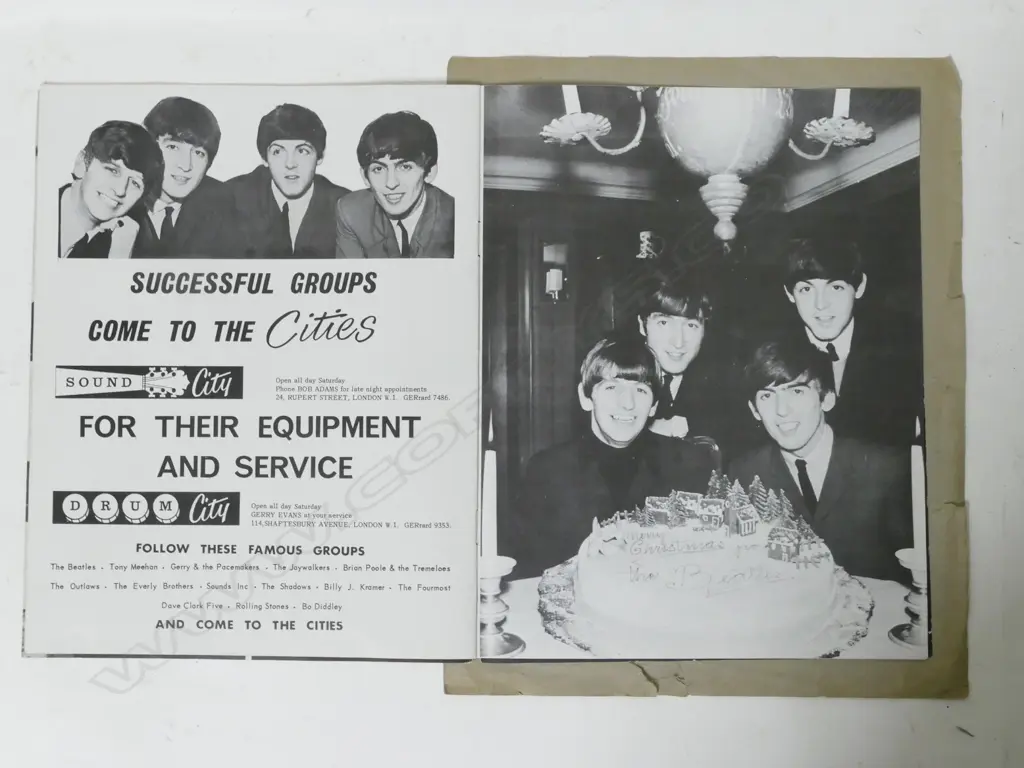 An autographed The Beatles Christmas Show (Brian Epstein) programme.  The souvenir programme from the 16-night 1963/1964 Finsbury Park Astoria show with signatures of John Lennon Image 1++