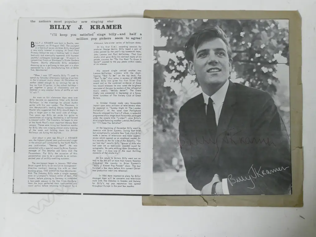 An autographed The Beatles Christmas Show (Brian Epstein) programme.  The souvenir programme from the 16-night 1963/1964 Finsbury Park Astoria show with signatures of John Lennon Image 1++