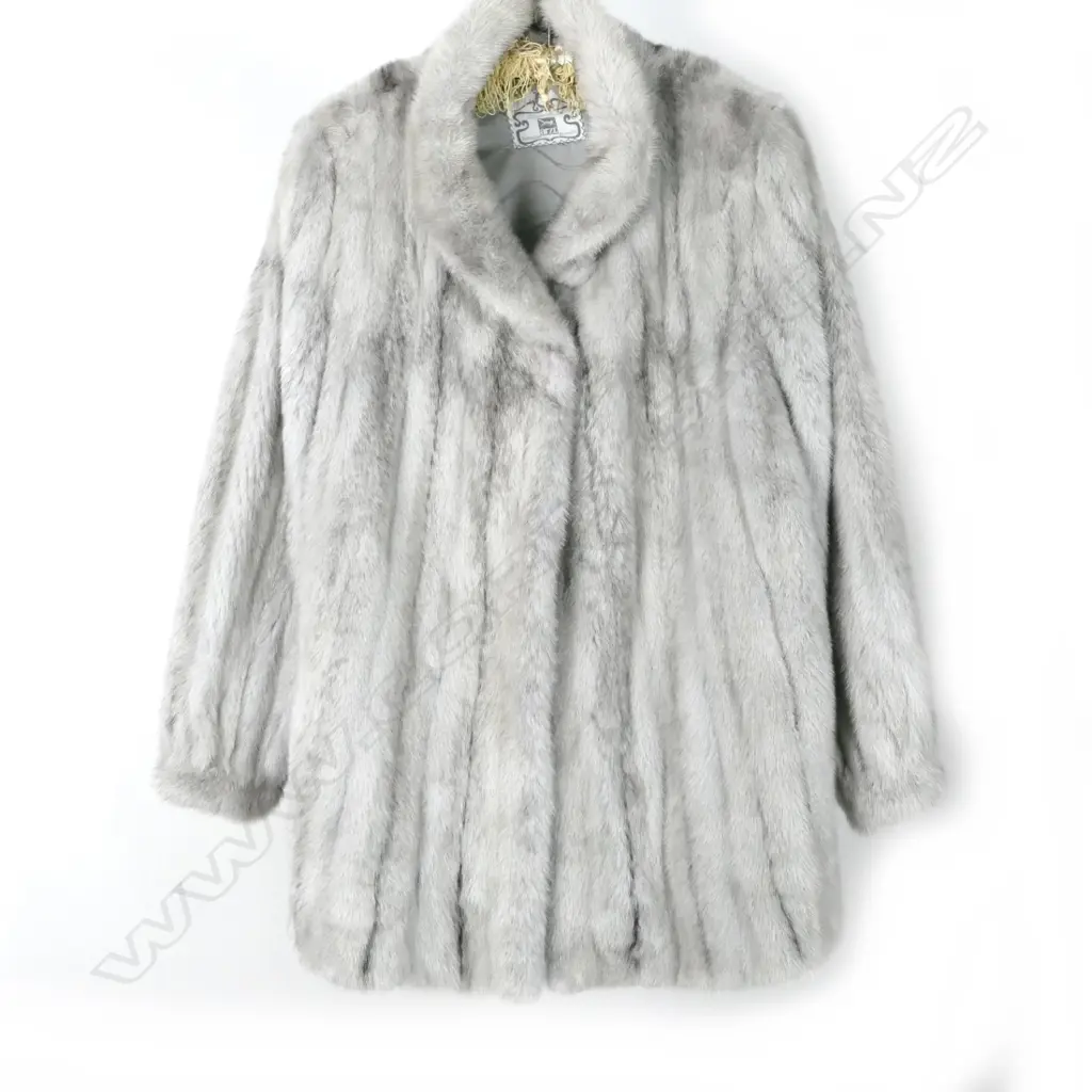 A grey mink jacket Image 1++