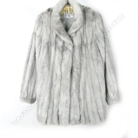 A grey mink jacket