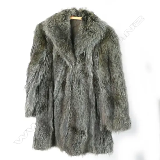 A racoon fur jacket